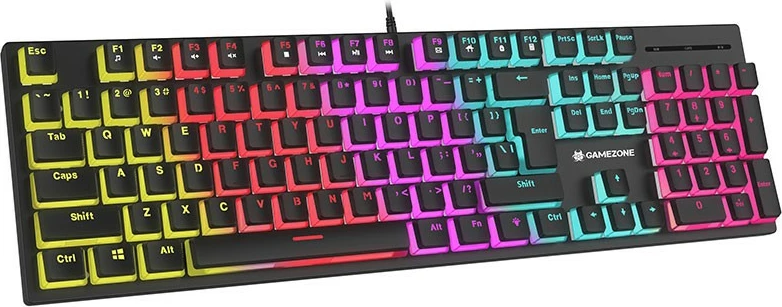 Tastierë mekanike Tracer GAMEZONE UNIQUE PUDDING USB, QWERTY English (UK) 104 taste, anti-ghosting, RGB pudding, kabllo 1.5 m, e zezë