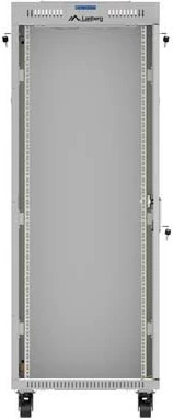 Kabinet rack LANBERG 19" 32U 600x600, me derë xhami, gri