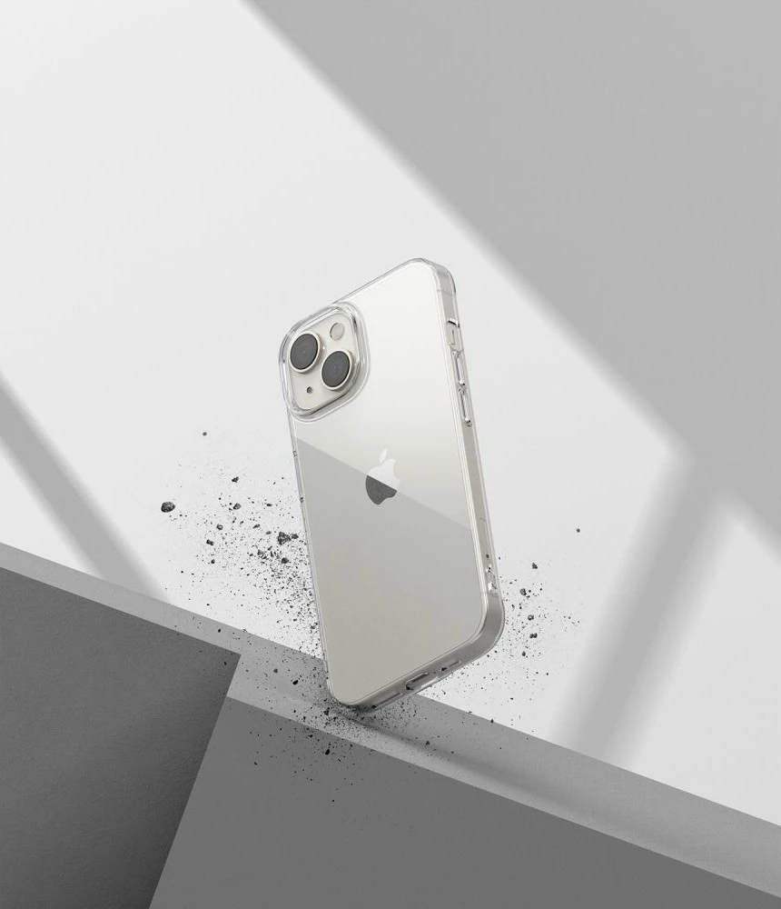 Mbështjellës Ringke Air për iPhone 14 Max, ultra i hollë TPU gel me Dot Matrix dhe vrima për litar, transparent