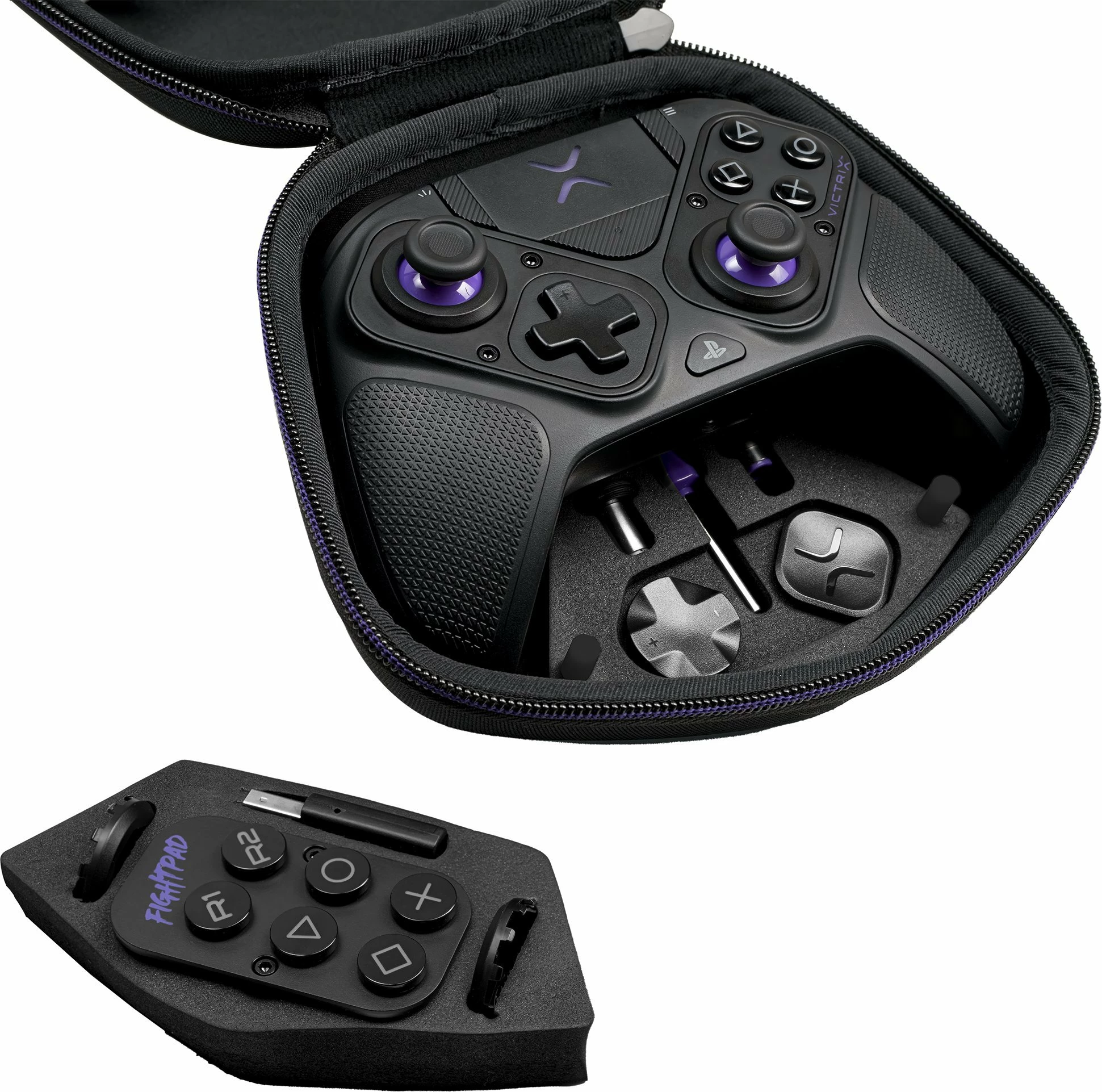 Kontroller gaming VICTRIX Pro BFG 052-002-BK, wireless për PS5/PS4/PC, ngjyrë e zezë, set me kuti