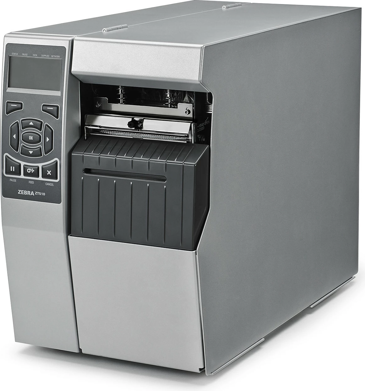 Printer etiketash Zebra ZT510, 300 DPI, termal transfer/direkt, Bluetooth, Ethernet, gri