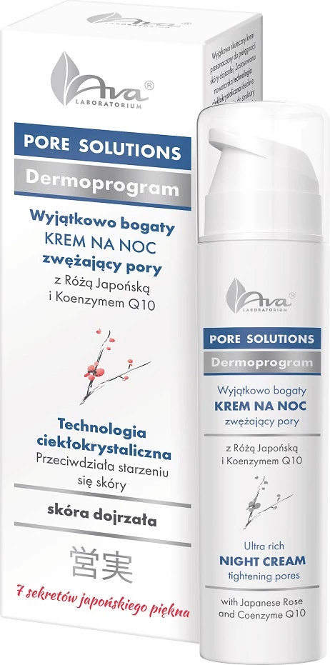 Krem nate për fytyrë Ava Laboratorium Pore Solutions për femra, 50ml