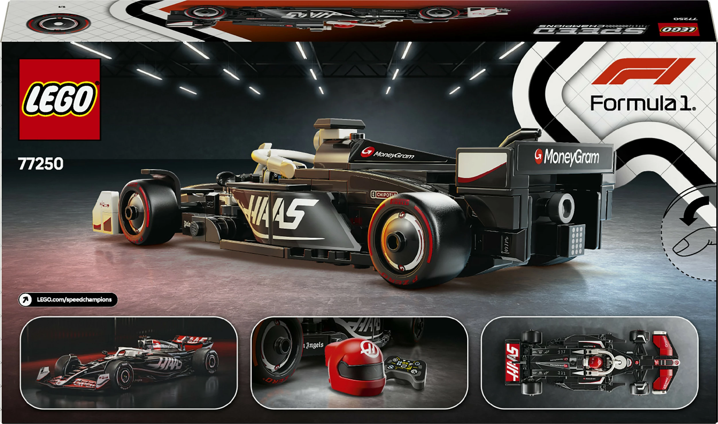 Set ndërtimi LEGO MoneyGram Haas F1 Team VF-24, 242 pjesë, shumëngjyrësh