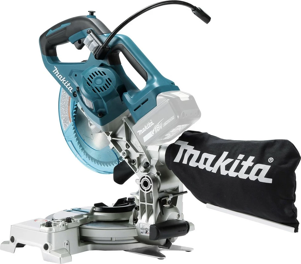 Sharrë këndi Makita DLS600Z, akku, blu
