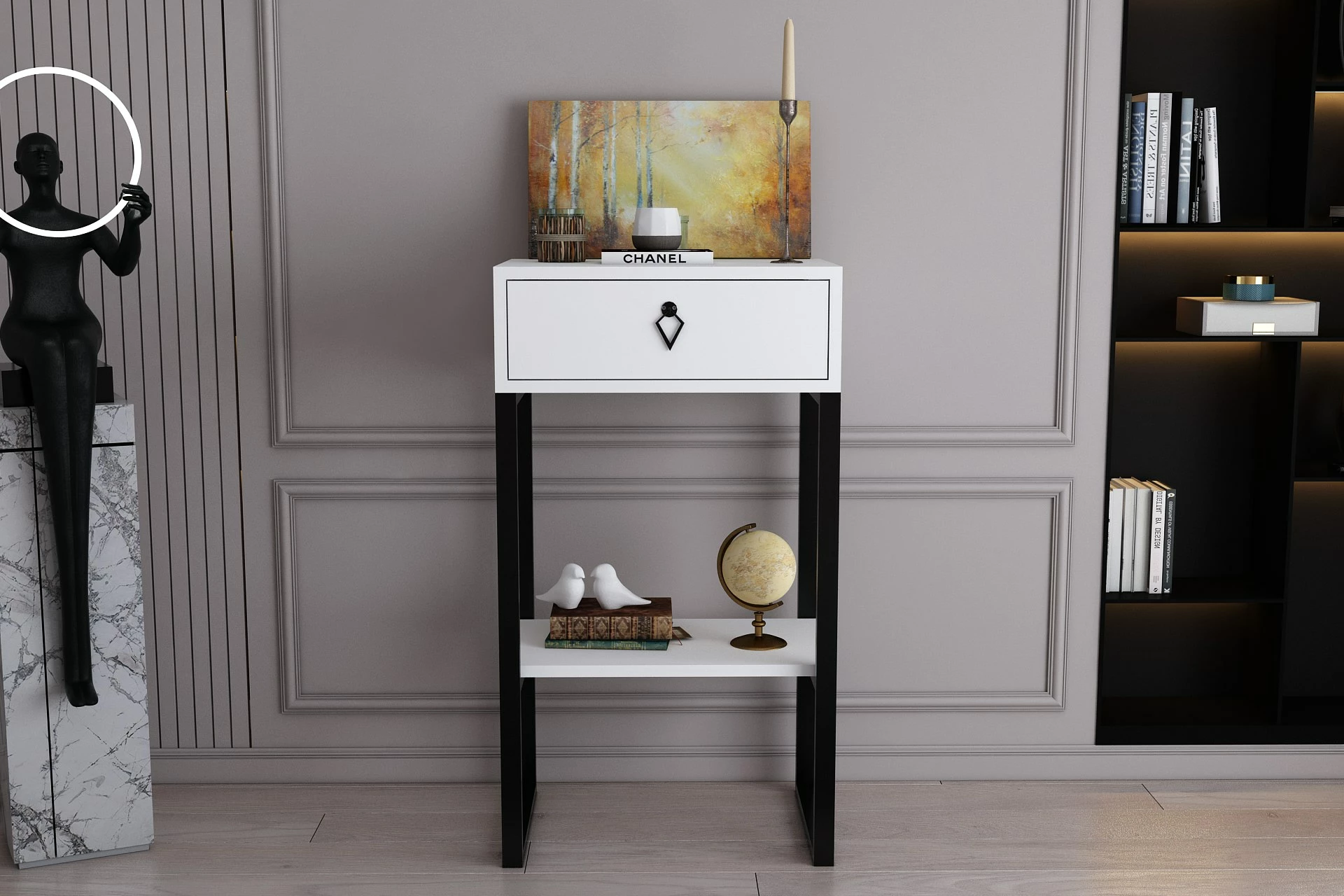 Komodë Hanah Home, Valanti, e bardhë