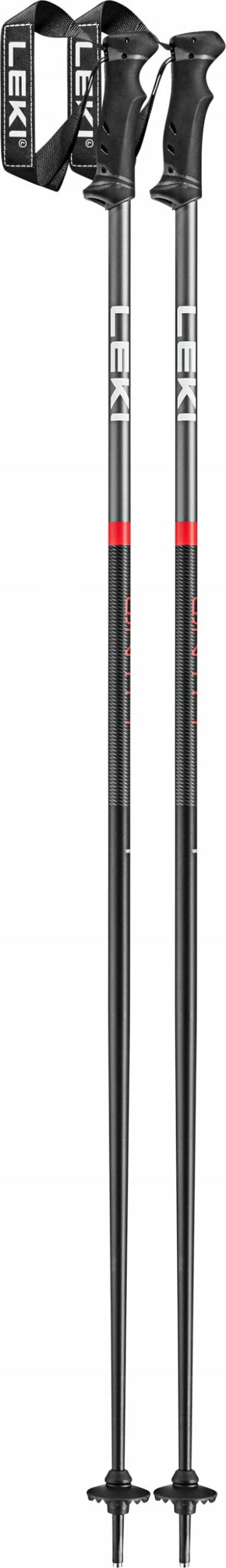 Shkopinj skijimi Leki QNTM 135 cm, zi/kuqe