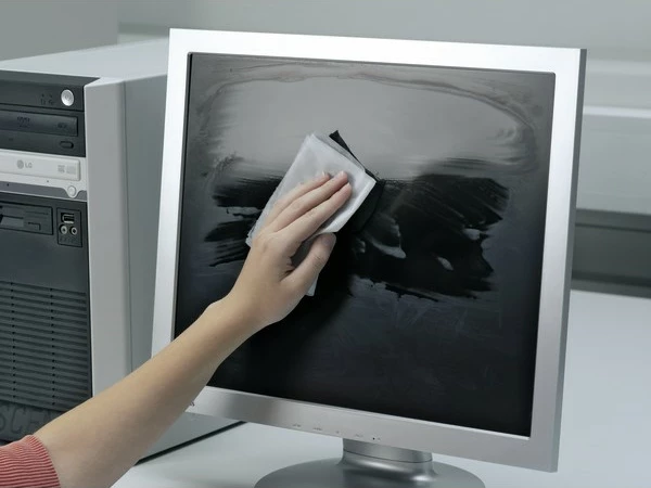 Letra të lagura për pastrim ekrani Durable Screenclean box, 100 copë, e bardhë