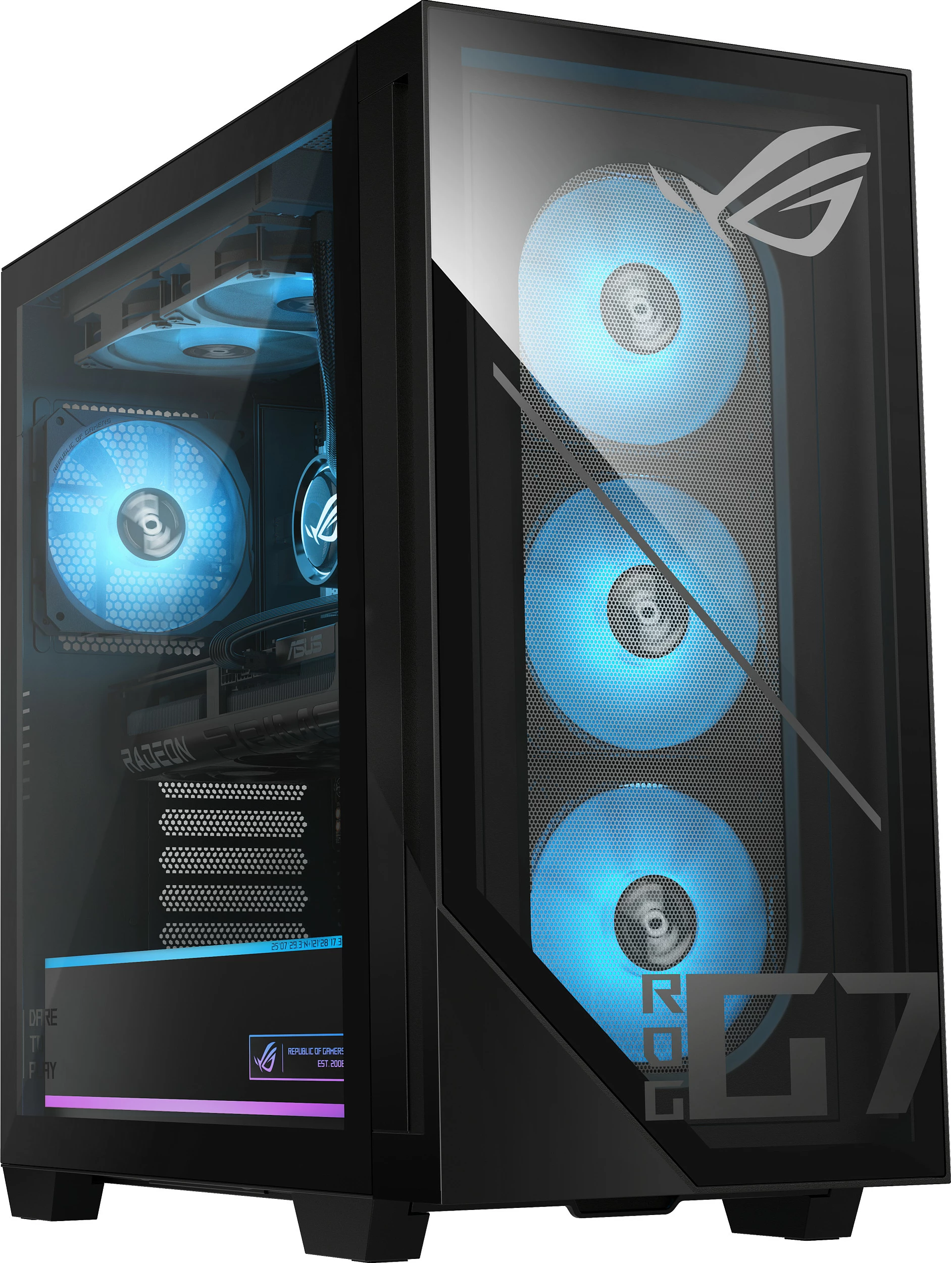 Kompjuter gaming ASUS ROG GM700 GM700TZ-R9800X283W, Ryzen 7 9800X3D, 32GB RAM, 2TB SSD, Radeon RX 9070 XT, Windows 11 Home, e zezë