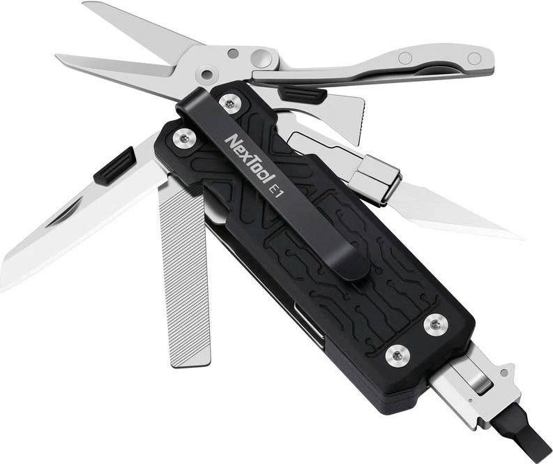 Multitool NexTool Pocket Tool E1 10-in-1, NE20287A, e zezë