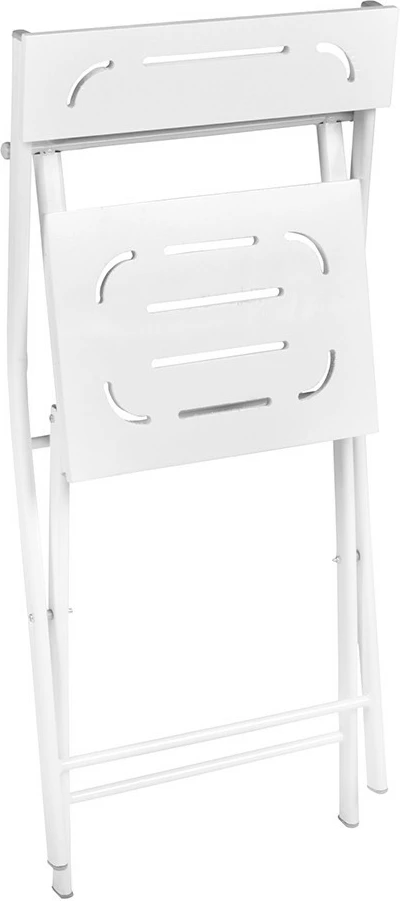 Set tavolinë me karrige për terasë, 3 pjesë, Hanah Home, Bistro Set 2, e bardhë