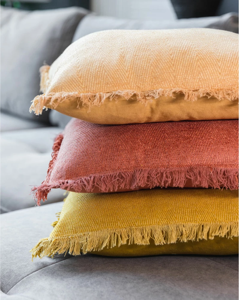 Jastëk dekorativ BELUD, material poliester, bezhë, 45x45cm