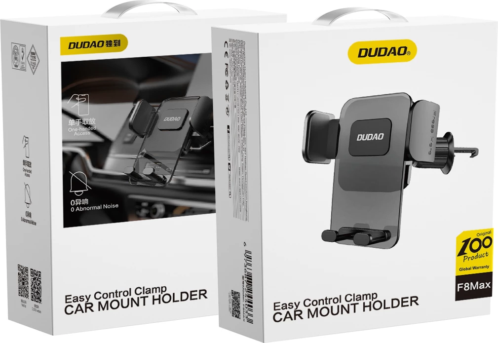 Mbajtës gravitacional për celular Dudao F8Max, për veturë, i zi