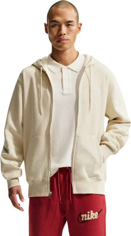 Duks për meshkuj Nike Club BB FZ Hoodie FN3861 229, light khaki