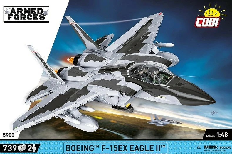 Set blloqesh ndërtimi Cobi Boeing F-15EX Eagle II, 739 pjesë, 1:48