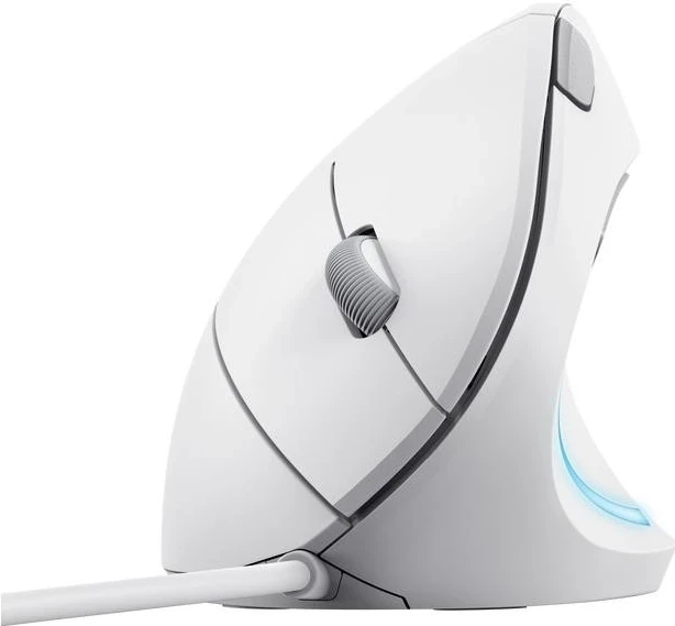 Maus vertikal Trust Verto, me kabëll, bardhë