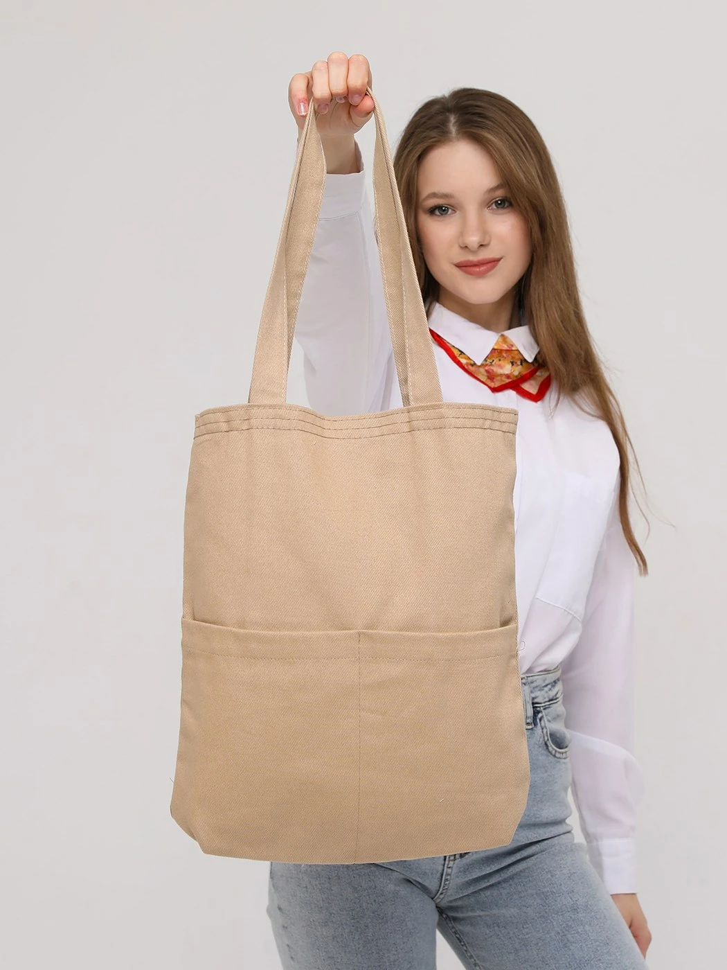 Çantë tote Zoozie Bags, 2072, bezhë