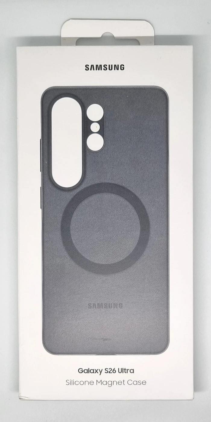 Mbështjellës silikoni me magnet Samsung EF-ES948CBE për Samsung Galaxy S26 Ultra 5G, Qi/Qi2, 1 copë, e zezë