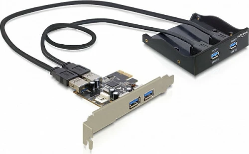 Panel frontal USB DeLOCK 3.5", 4x USB 3.0, i zi