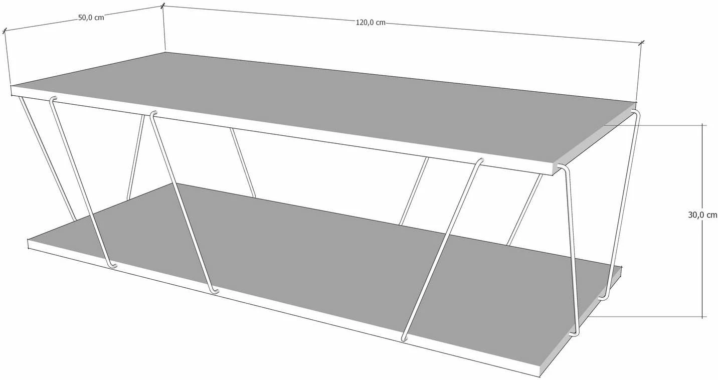 Komodë për TV Hanah Home, Labranda, ngjyrë pishë