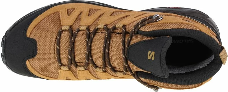 Këpucë për meshkuj Salomon X Ward Leather Mid GTX, ngjyrë kafe [Madhësia: 44 2/3]