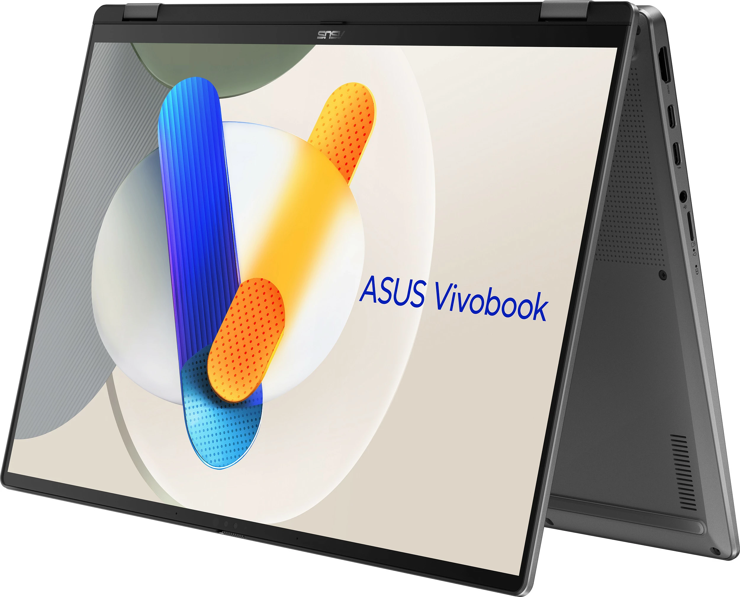 Laptop ASUS Vivobook 16 Flip TP3607SA-SI155W, Core Ultra 7 256V, 16GB RAM Memorje, 1TB SSD, 16" 1920x1200, W11 Home, Matte Gray