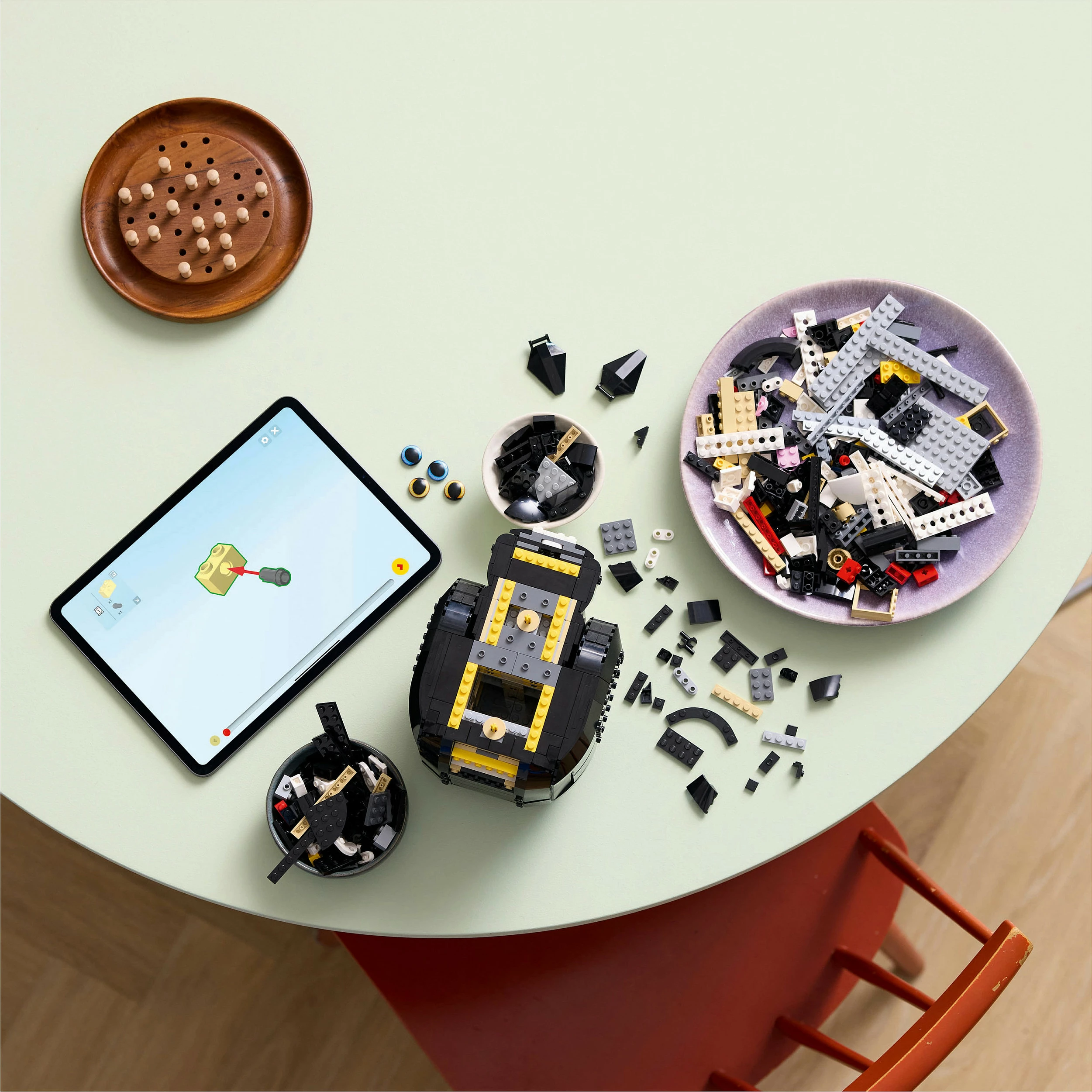 Set ndërtimi LEGO Ideas Tuxedo Cat 21349, 1710 pjesë, 18+, zi/bardhë