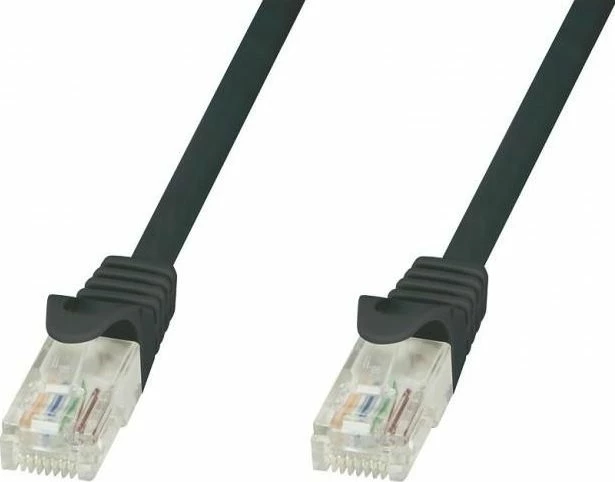 Kabllo rrjeti (patch cord) Techly 024070/ICOC CCA5U-005-BKT, RJ45 Cat5e U/UTP CCA 0.5 m, e zezë