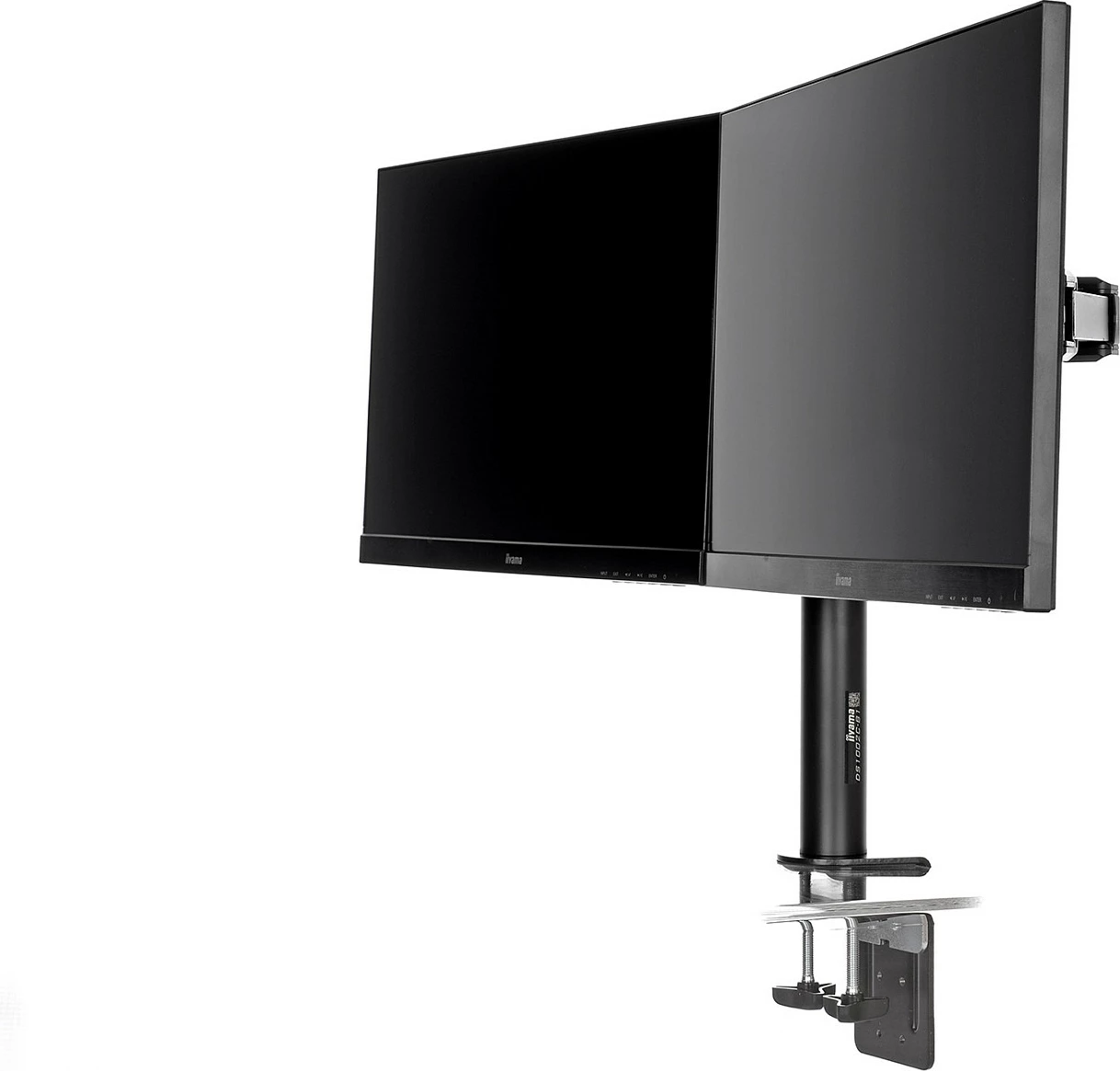Mbajtës dual monitori iiyama DS1002C-B1, VESA 75x75/100x100, i zi