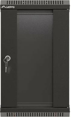 Kasë RACK LANBERG 10" 9U 300x300mm, e zezë, dyer xhami