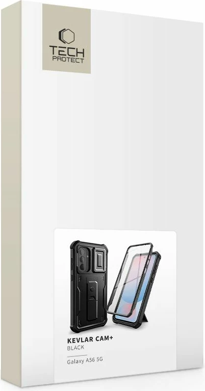 Mbështjellës Tech-Protect Kevlar Cam+ për Samsung Galaxy A56 5G, i zi