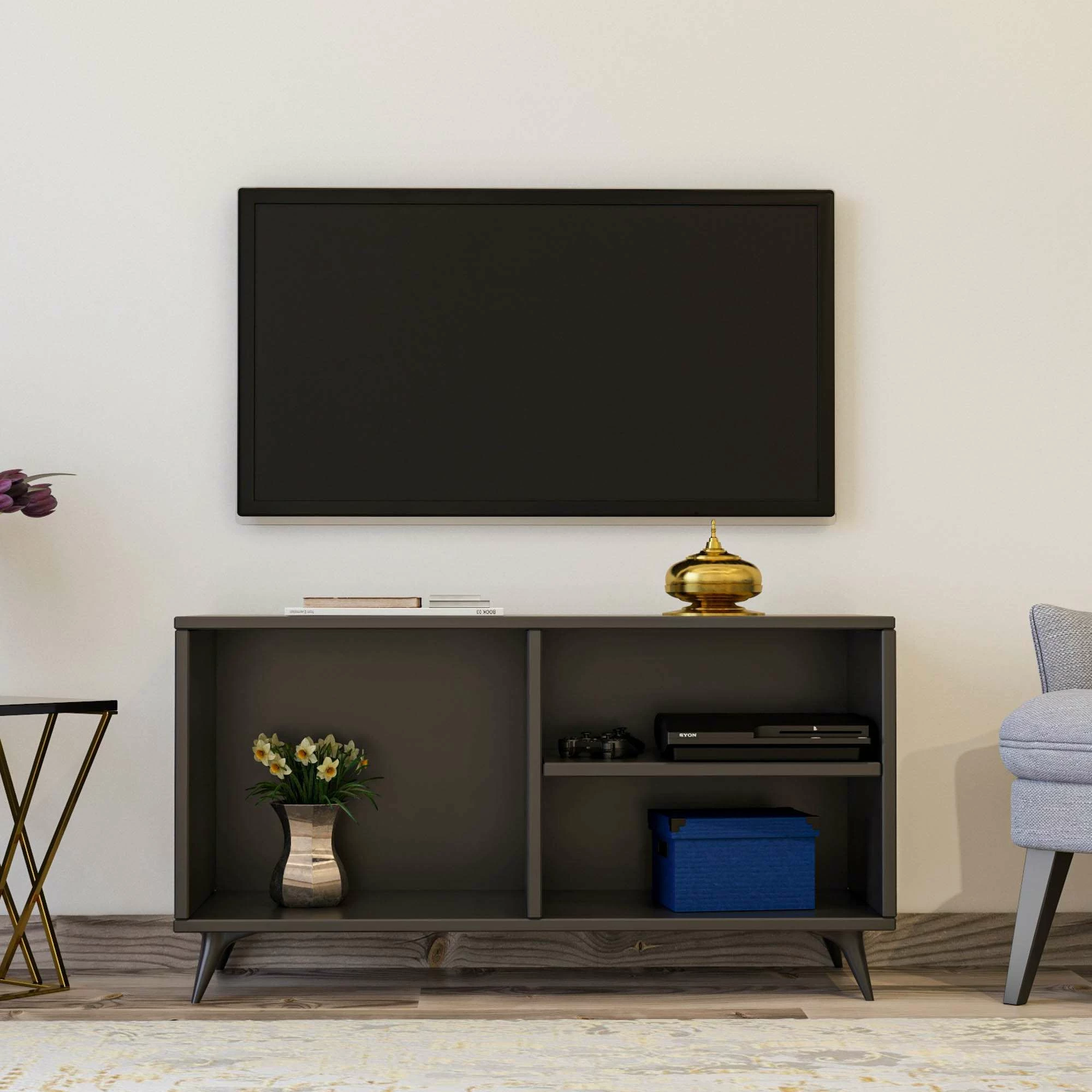 Komodë TV Skye Decor, ngjyrë antracit