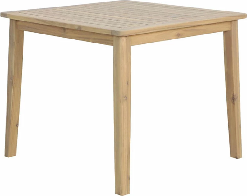 Tavolinë Etoile, dru akacie, natyrale, 90x90x75cm