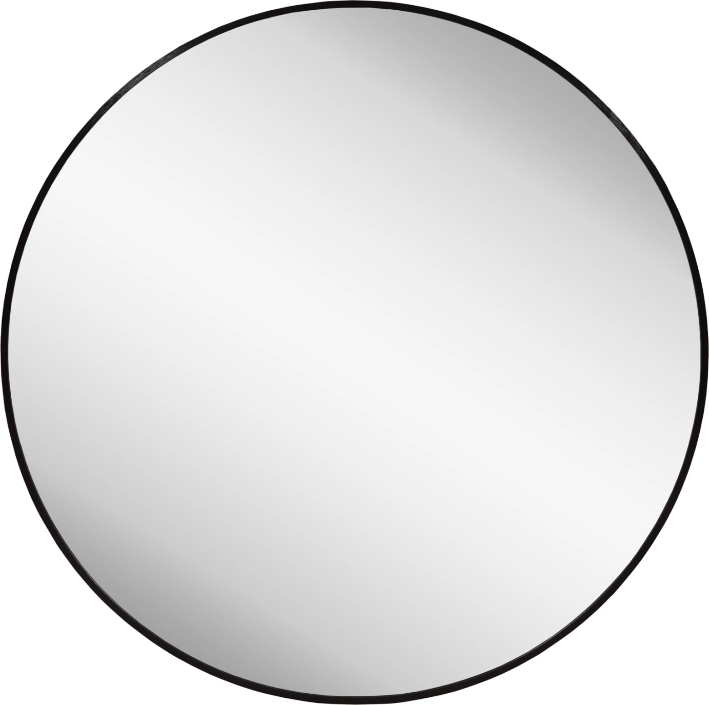 Pasqyrë muri rrethore, kornizë alumini e zezë, ARCHER FH4498.01, Φ80cm