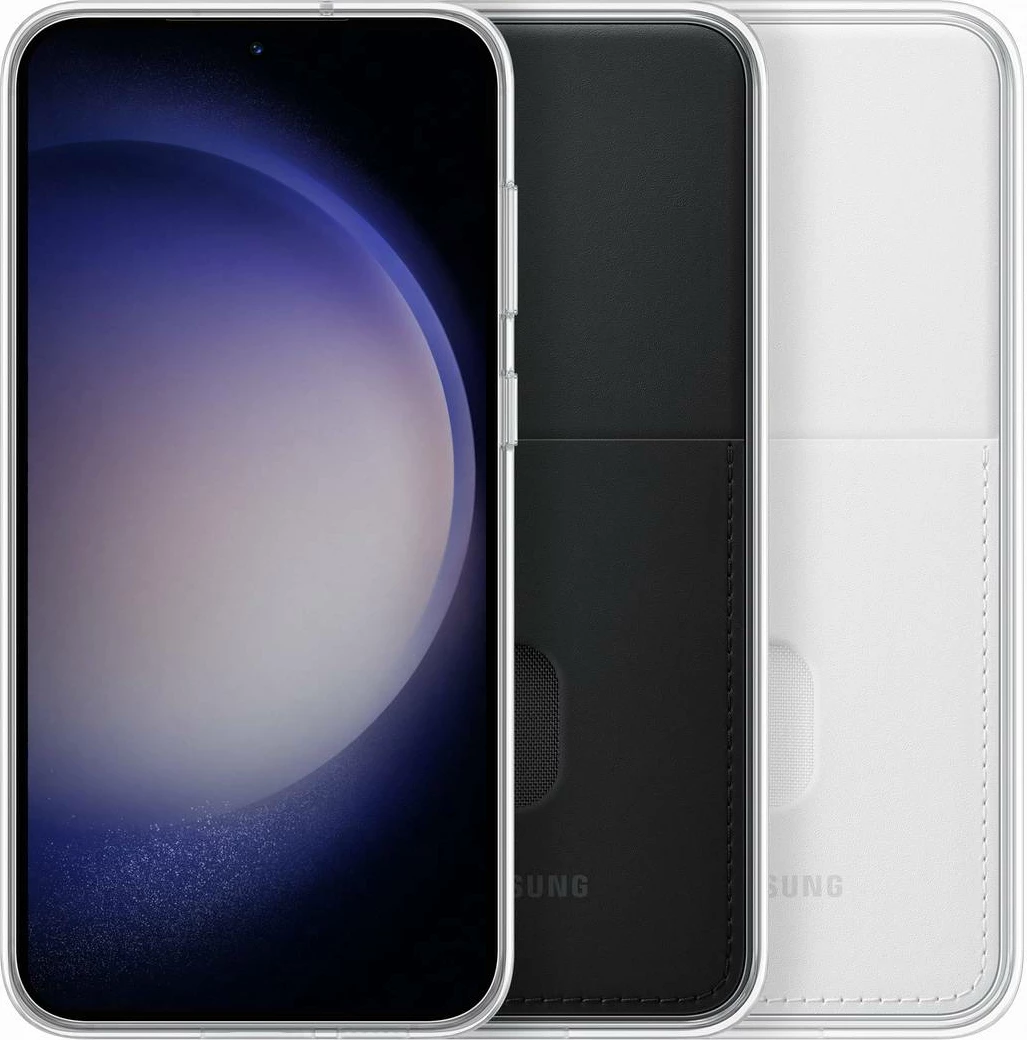 Mbështjellës Samsung Frame Cover për Samsung Galaxy S23+, EF-MS916CBEGWW, me xhep për kartelë, i zi