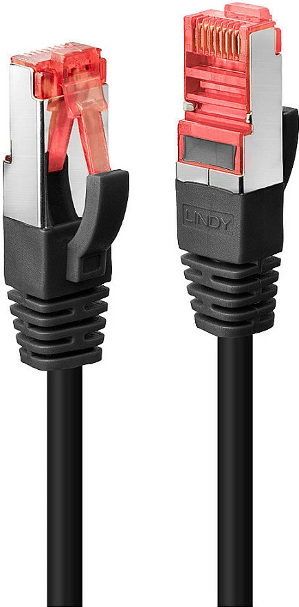 Kabllo rrjeti Ethernet Lindy 47776, Cat6 S/FTP, 0.5m, RJ45, e zezë
