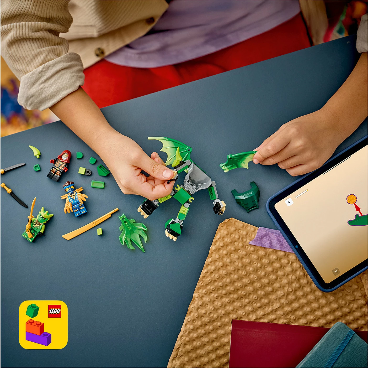 Set ndërtimi LEGO NINJAGO 71862 Lloyd's Dragon Mech Battle Pack, 81 copë, shumëngjyrësh