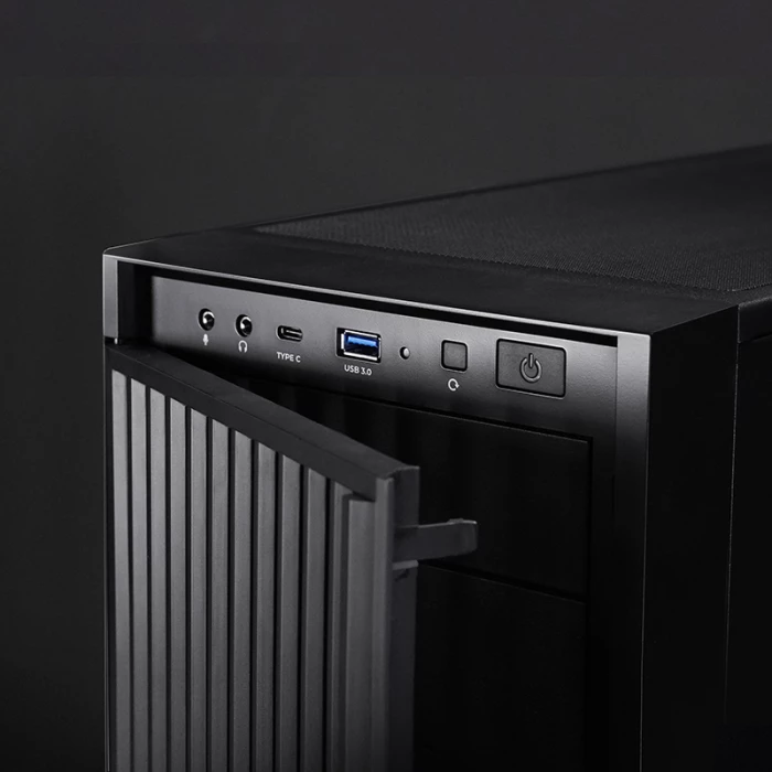 Kasë CHIEFTEC BW-01B-OP ATX/mATX/mini-ITX, USB-C, pa furnizues, e zezë