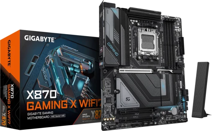 Pllakë amë GIGABYTE X870 GAMING X WIFI7, AM5, ATX, DDR5, Wi-Fi 7, 2.5GbE, USB4