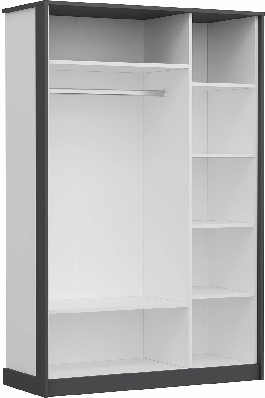 Set mobiljesh për dhomë gjumi, Skye Decor, e bardhë, antracit