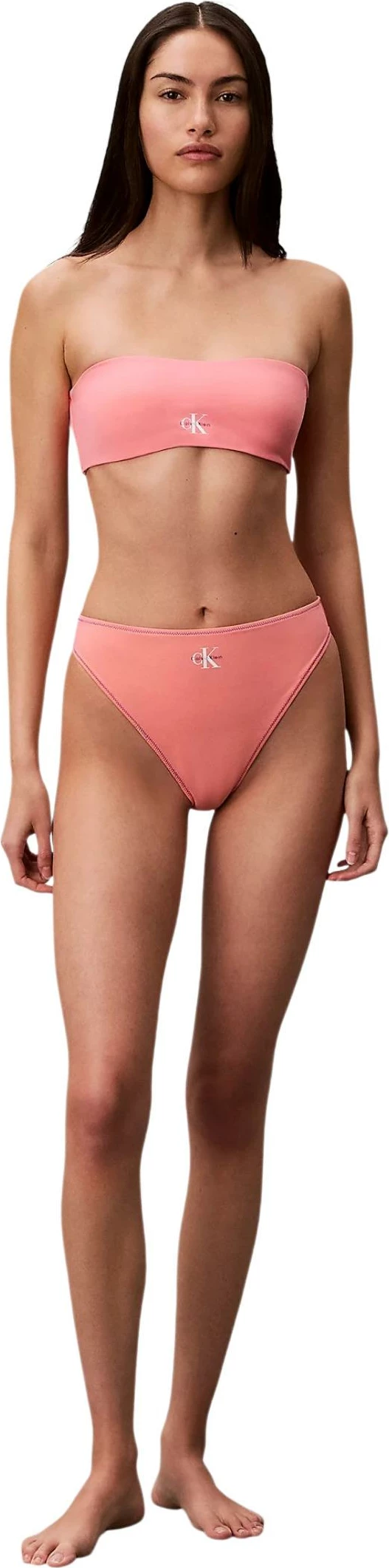 Bikine për femra Calvin Klein Jeans LV00Q61147, rozë pudër [Madhësia: L]