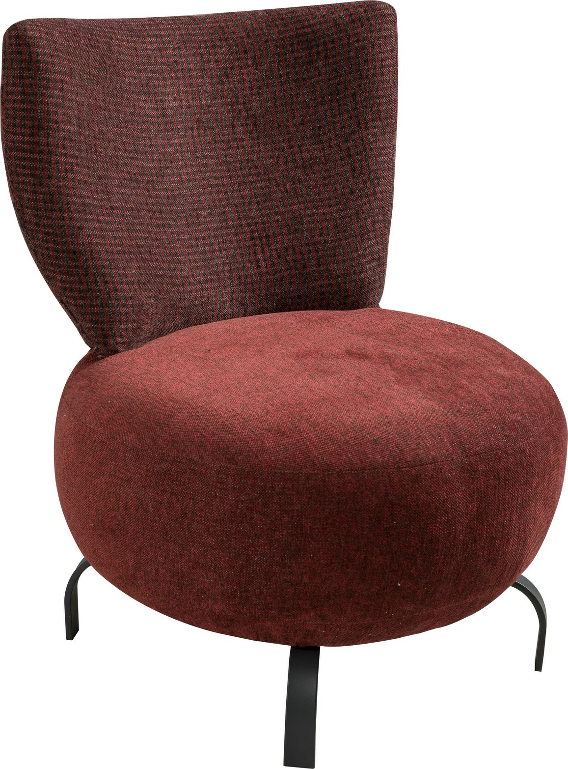 Set karrigesh wing Atelier del Sofa, Loly, ngjyrë e kuqe e thellë