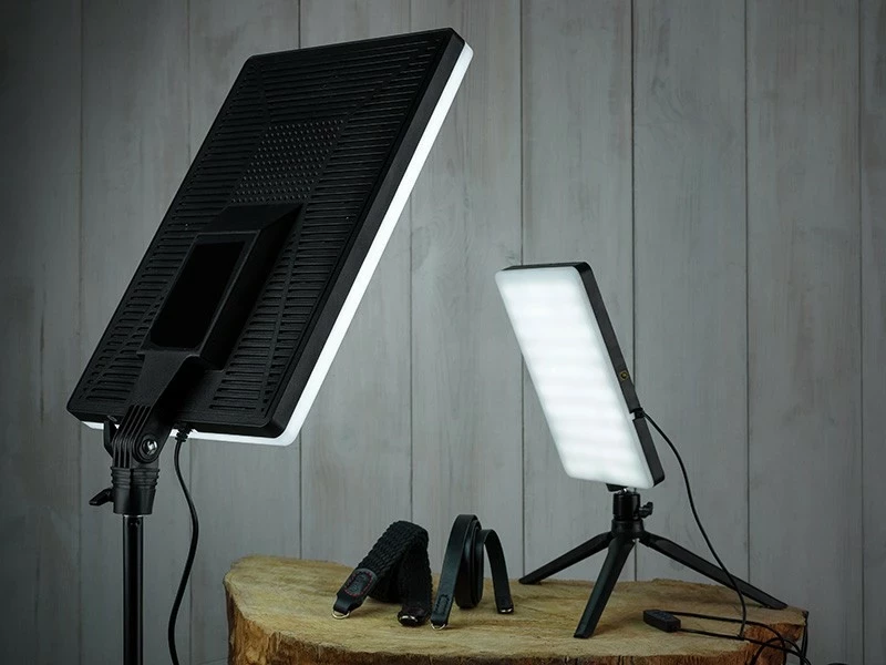 Llampë panel LED Tracer Lumi PRO me stativ 180cm, 160 LED, me telekomandë