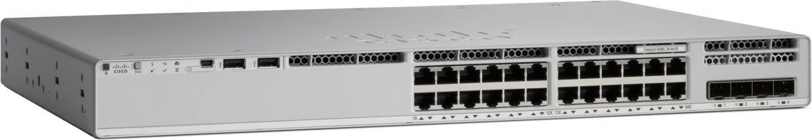Switch Cisco Catalyst C9200L, 24 porta 10G, Layer 3, PoE