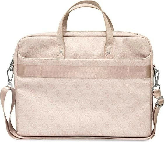 Çantë laptopi Guess Saffiano 4G GUCB15P4TP, 16", Rozë