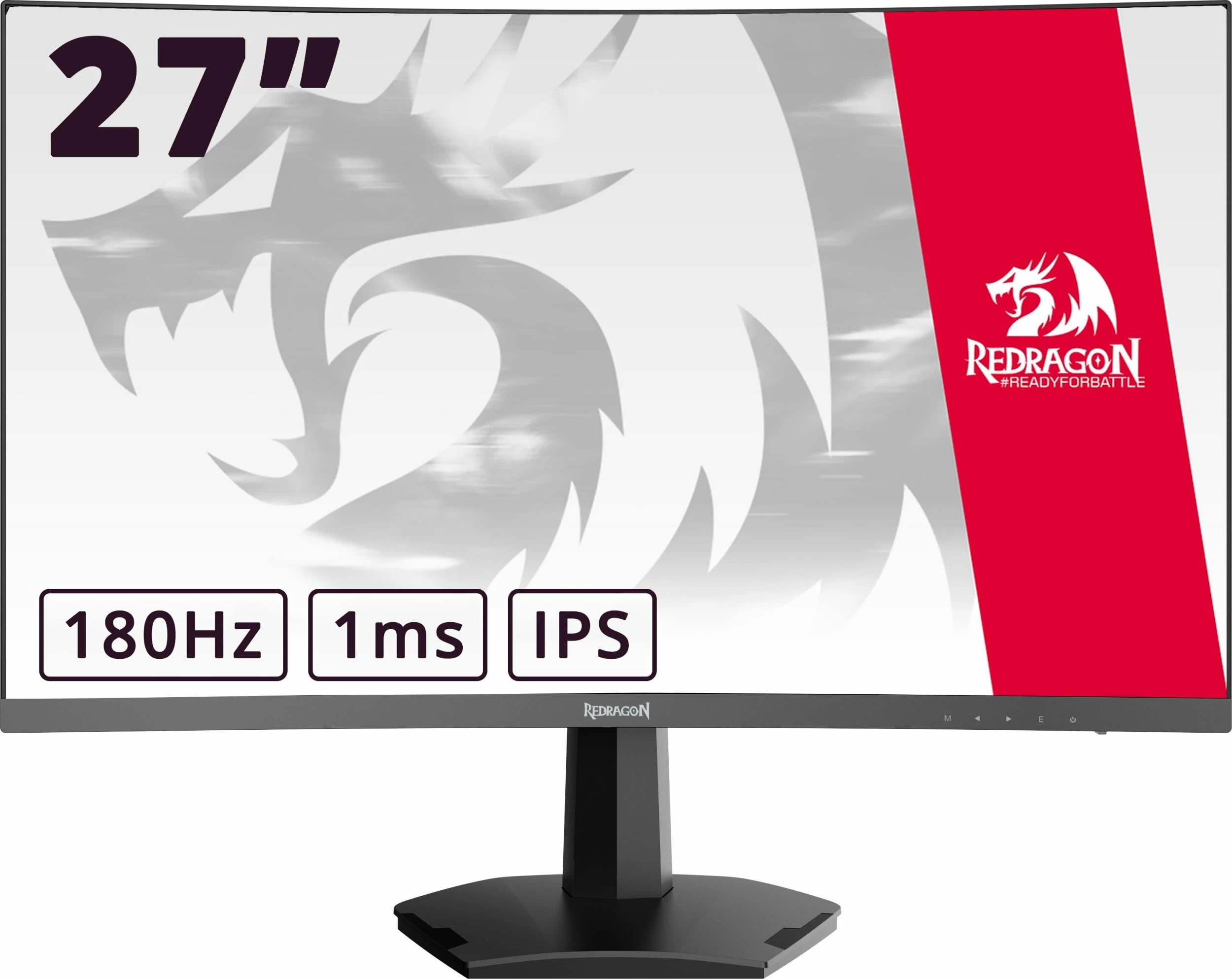 Monitor Redragon AMBER II GM27H10C 27\" i lakuar Full HD 180Hz 1ms, zi