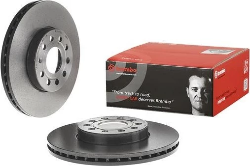 Disk freni përpara Brembo 09.9145.11 për AUDI A3/Q2, CUPRA LEON, SEAT ALTEA/ATECA/IBIZA/LEON, Metalik, 1 copë