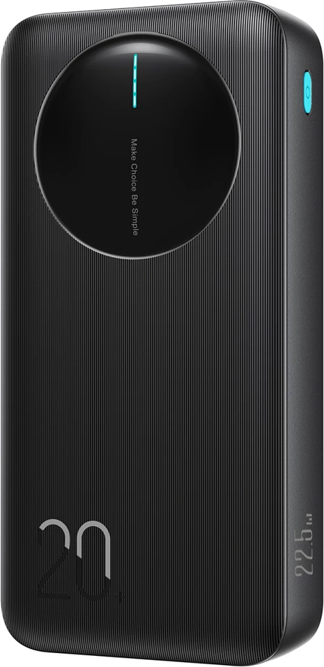 Powerbank Joyroom JR-PBF14 Pro 20000mAh 22.5W me ekran digjital, 2x USB-A 1x USB-C, e zezë