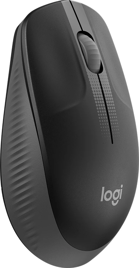 Maus Logitech M190 wireless 2.4 GHz, 3 butona, Charcoal