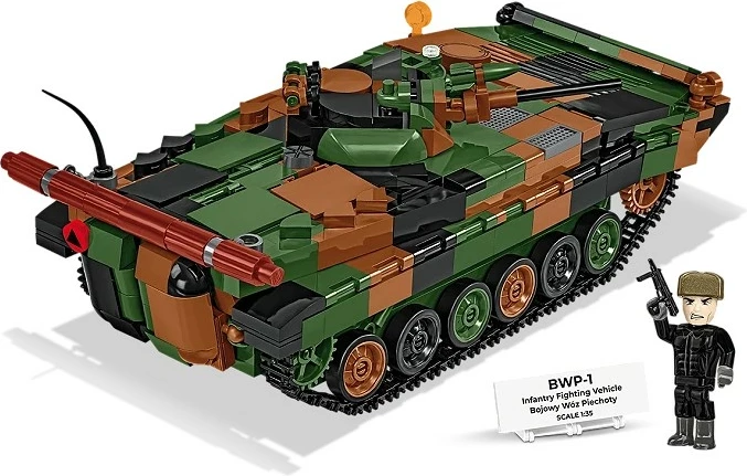 Set blloqe ndërtimi, Cobi, BWP-1 COBI-2630, 756 elemente 1:35, 2-në-1 PL/UKR, kamuflazh