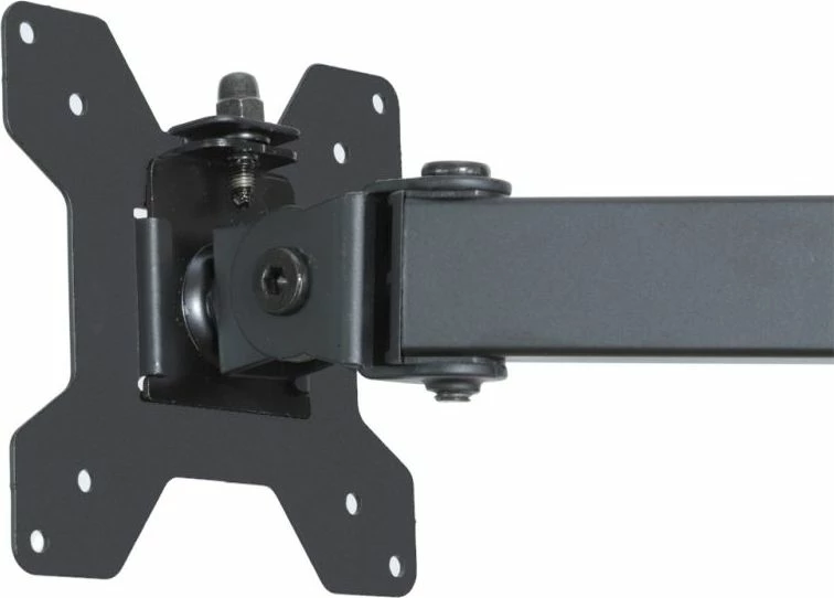 Mbajtës tavoline për 2 monitorë Art RAMM L-25 13–27\", VESA 100x100, max 10 kg, me raf për laptop, i zi